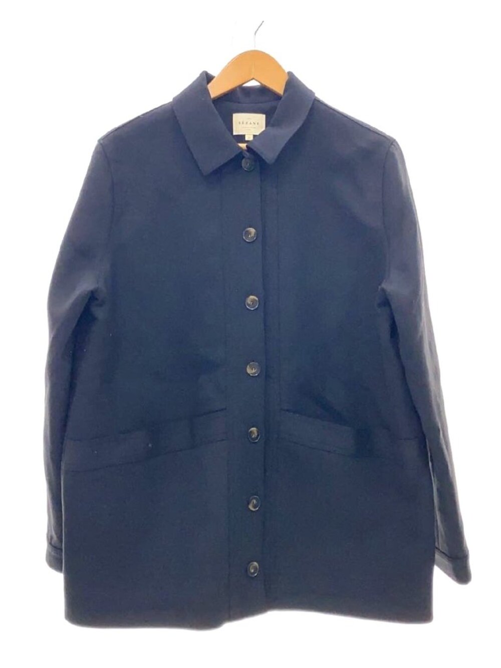 Sezane will wool black jacket SZL bust 46
